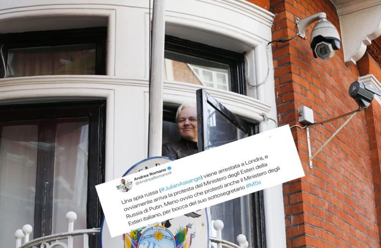 Le polemiche per il tweet di Andrea Romano su Julian Assange