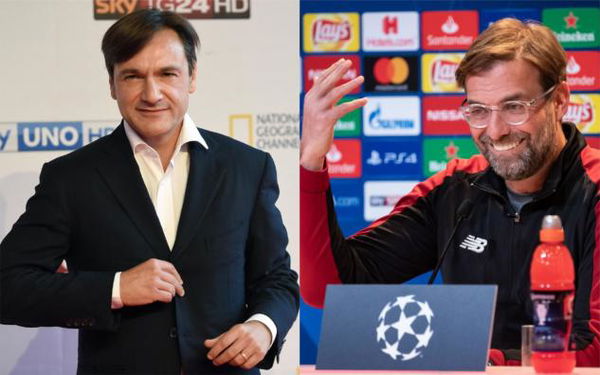 La profezia di Caressa su Klopp: «Tecnico più esaltato e meno vincente della storia» | VIDEO
