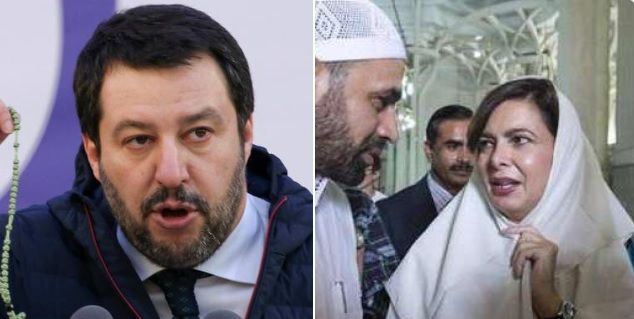 Il prete che chiede se preferite Salvini col crocifisso o Boldrini con il velo