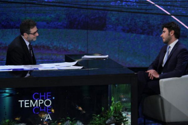 La frattura di oggi nel governo è Fabio Fazio: ora Di Battista lo difende