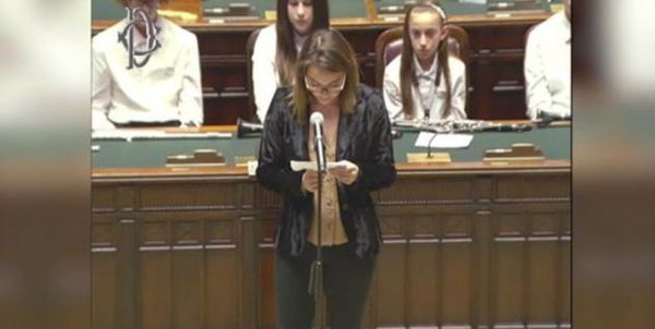 Francesca che ha stregato la Camera: «Nessun riferimento a Salvini, ma se hanno pensato a lui un motivo ci sarà»