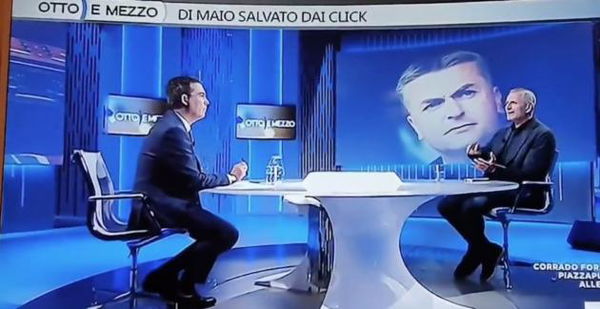 Giovanni Floris conduce Otto e mezzo al posto di Lilli Gruber