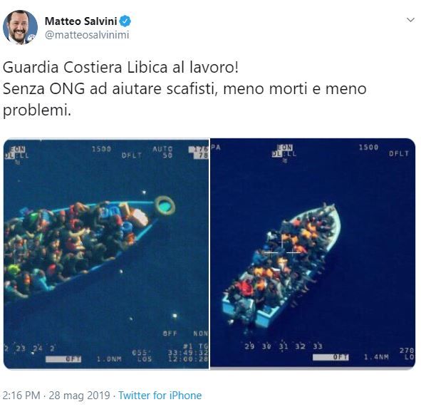 Matteo Salvini elogia la guardia costiera libica: ma non era un porto insicuro?