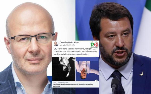 Salvini a testa in giù come Mussolini. Il leader della Lega querela candidato Pd di Pavia
