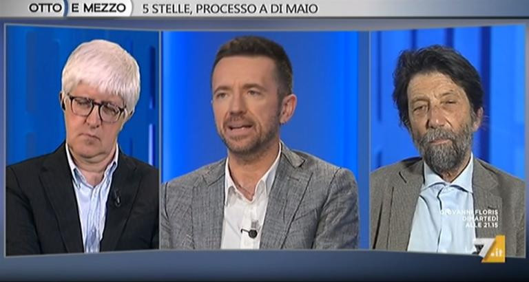 Scanzi a Otto e Mezzo chiede le dimissioni di Luigi Di Maio