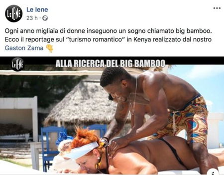Le polemiche per il servizio de Le Iene sul ‘turismo romantico’ alla ricerca del «Big bamboo» article-post
