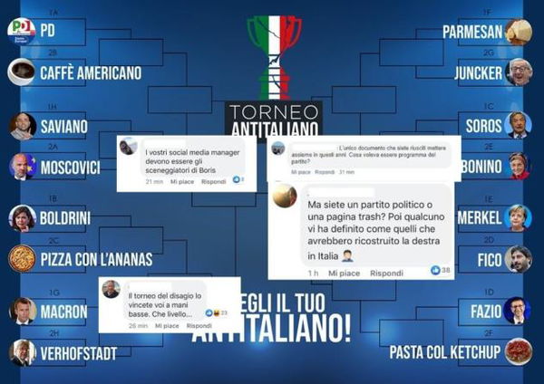 Fratelli d’Italia lancia il torneo «antitaliano», ma ad essere sconfitti sono gli haters