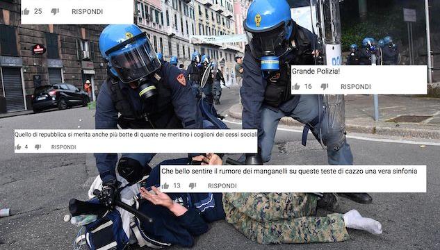 I bruttissimi commenti alle violenze di Genova