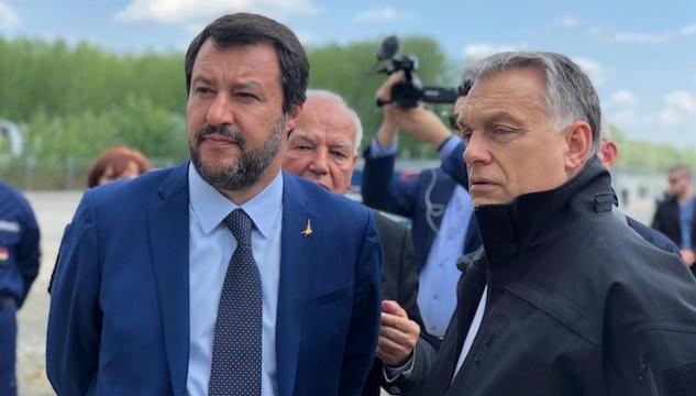 Matteo Salvini e i complimenti per il muro anti immigrazione di Orban