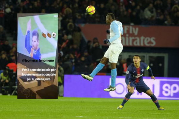 Balotelli dice che non c’è paragone tra Messi e «il 7 della Juve»