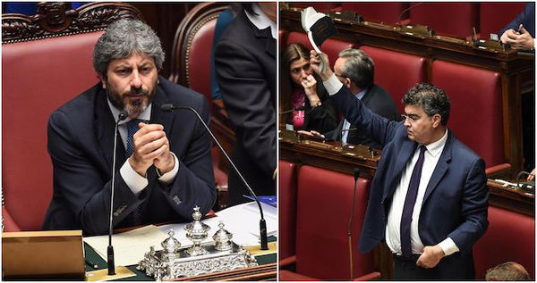 Taglio del numero dei parlamentari, scontro tra Roberto Fico ed Emanuele Fiano