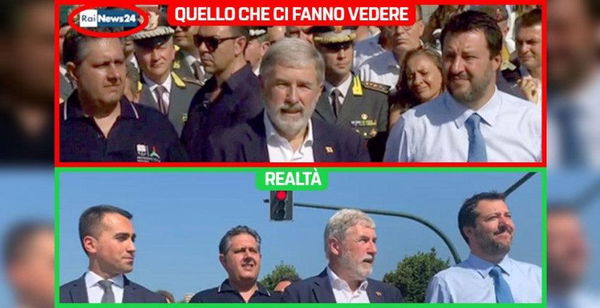 RaiNews24 risponde alle accuse del M5S: «La notizia era la demolizione del ponte, non la passerella dei politici»