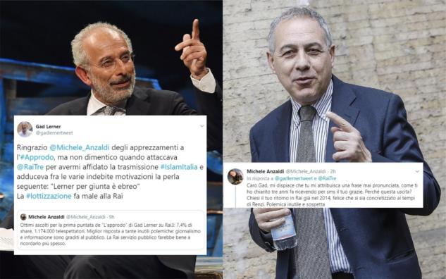 Gad Lerner litiga con Anzaldi dopo i complimenti per il successo de L’Approdo article-post