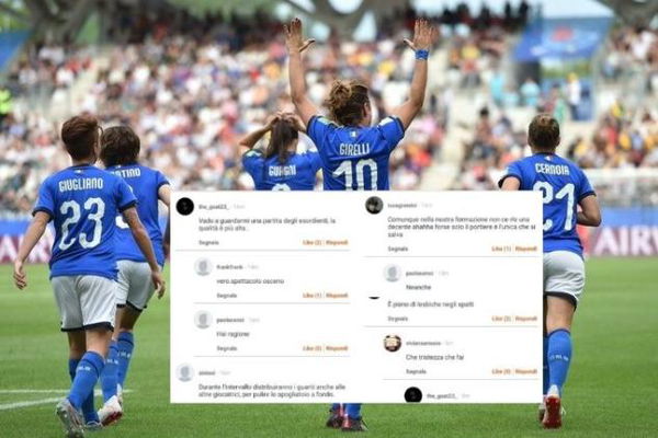 I soliti stupidi commenti fallocentrici mentre gioca la Nazionale femminile