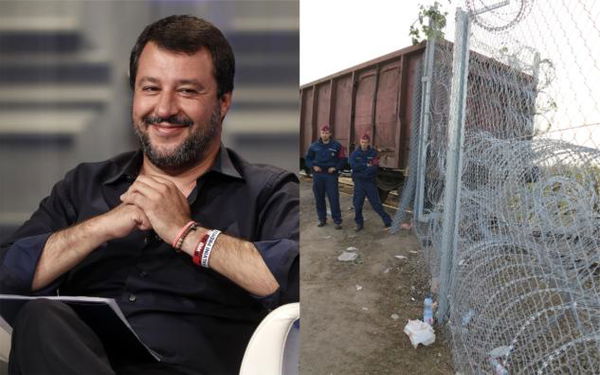 Matteo Salvini vuole innalzare un muro (stile Orban) tra Italia e Slovenia