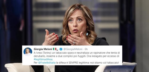 Giorgia Meloni sta col tabaccaio che ha «neutralizzato» il ladro article-post
