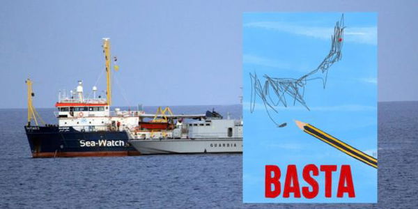 Sea Watch entra nelle acque italiane e si dirige verso Lampedusa