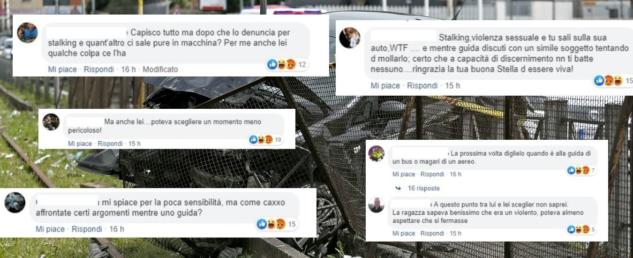 Lei dice di volerlo lasciare, lui sbanda con l’auto per fargliela pagare. Ma per i social la colpa è della donna article-post
