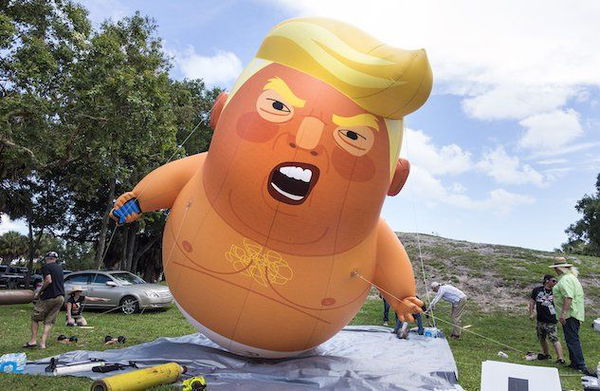 Il “Baby Trump” verrà esposto nel museo di Londra