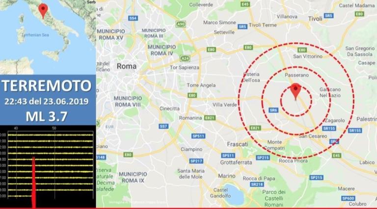 Roma, terremoto di 3.7 distintamente avvertito: epicentro a Colonna