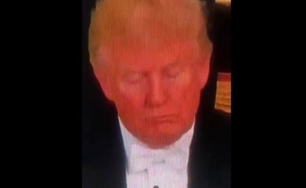 Trump campione di etichetta: dorme durante il discorso della regina