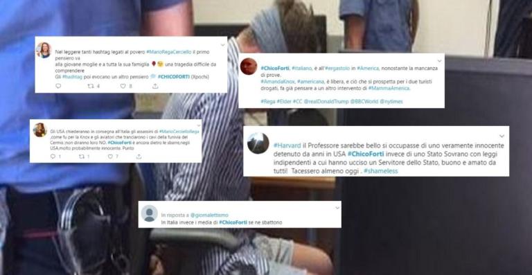 Il nuovo tormentone social dopo la foto dell’americano bendato: «E allora Chico Forti?»