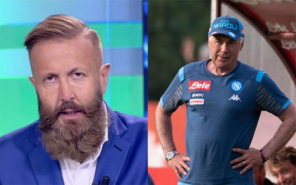 Paolo Bargiggia se la prende con il Napoli per aver scelto un «allenatore a fine carriera» come Ancelotti