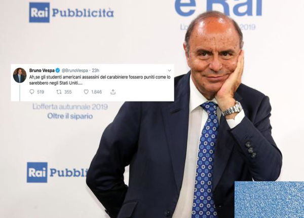 Bruno Vespa vorrebbe che i due complici dell’omicidio del carabiniere fossero puniti come negli Stati Uniti