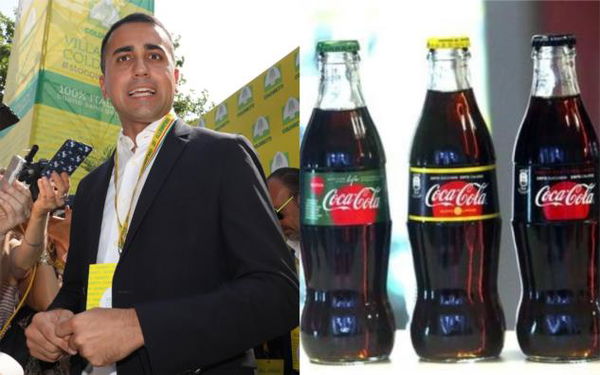 Luigi Di Maio vuole togliere la Coca Cola dalle scuole