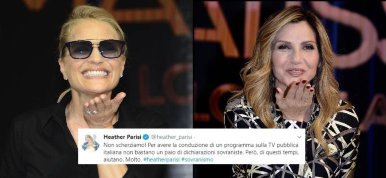 Cuccarini torna in Rai. Heather Parisi: «Un paio di dichiarazioni sovraniste aiutano. Molto»