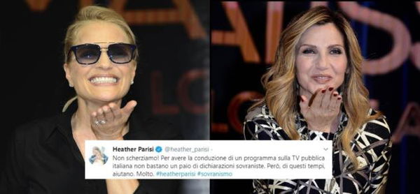 Cuccarini torna in Rai. Heather Parisi: «Un paio di dichiarazioni sovraniste aiutano. Molto»