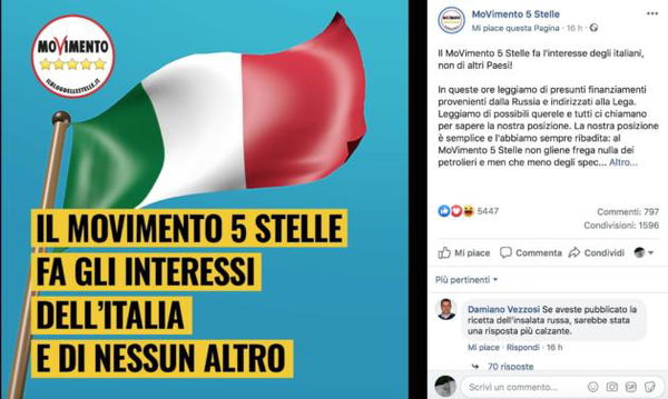Di Maio punzecchia Salvini sull’audio di BuzzFeed: «Noi mai in contatto con petrolieri»