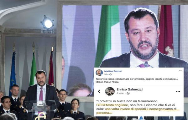 Il post di Enrico Galmozzi, fondatore di Prima Linea, contro Salvini: «Una volta consegnavamo i proiettili di persona»