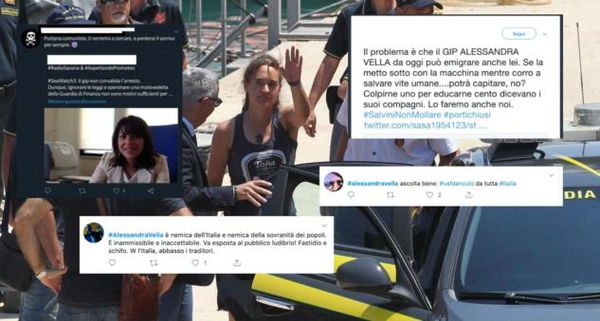 La sagra dell’insulto contro il gip di Agrigento che non ha convalidato l’arresto di Carola Rackete