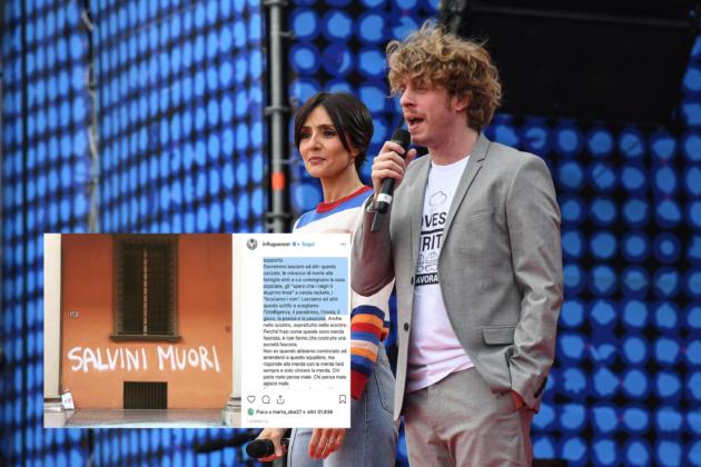 Lodo Guenzi vuole cancellare la scritta «Salvini muori» article-post