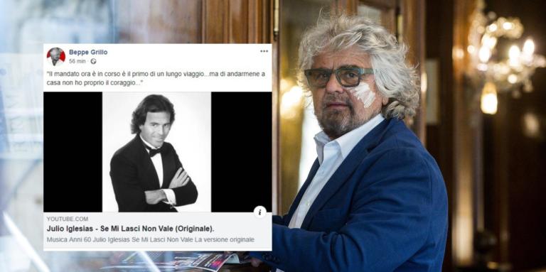 Beppe Grillo trolla il «mandato zero» sulle note di Julio Iglesias