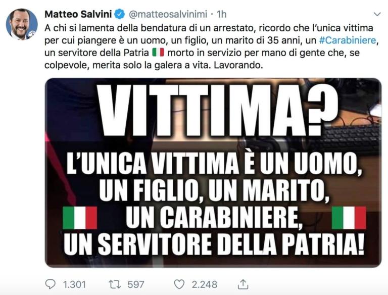 Il punto di non ritorno di Salvini con questo tweet