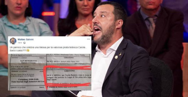 La Lega pressa e il parroco rinuncia alla messa per Carola Rackete