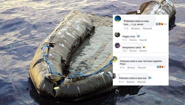 Insulti ai morti del naufragio nel Mediterraneo: «Buon appetito pesci» article-post