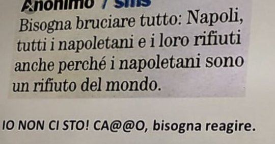 «Napoletani devono bruciare» sul monitor aziendale, il direttore: «Volevo spronare i dipendenti»
