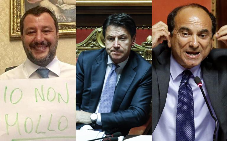 Salvini: «Le parole di Conte mi interessano meno di zero. Forse cercava qualche Scilipoti di turno»