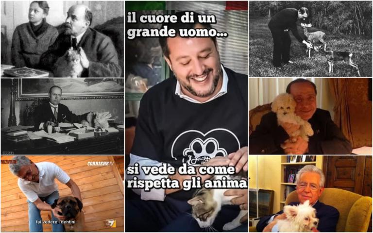 La Lega scrive: «Il cuore di un grande uomo si vede da come rispetta gli animali»