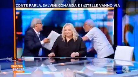 Rissa in tv tra Vittorio Sgarbi e Giampiero Mughini | VIDEO article-post