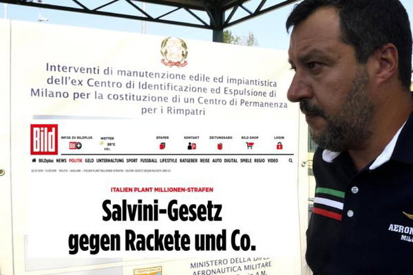 Per Bild, il decreto sicurezza-bis di Salvini è una legge «anti-Carola Rackete»