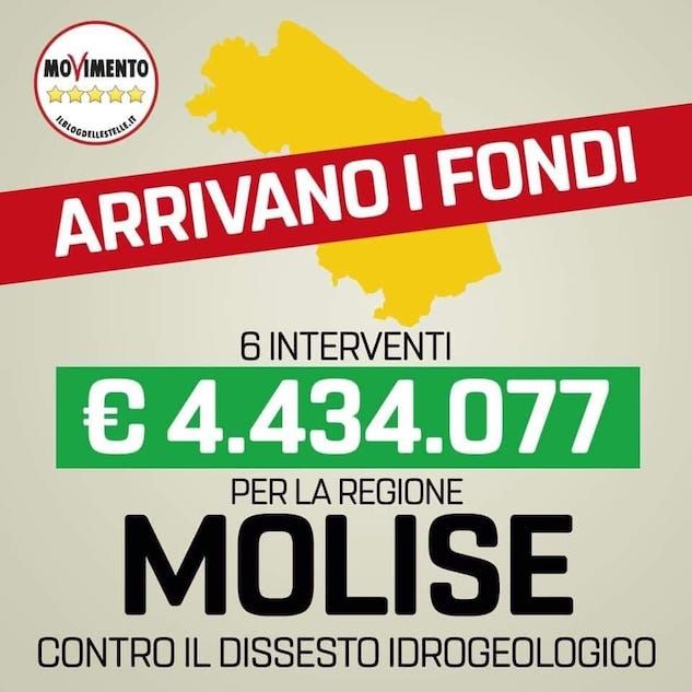 Il Movimento 5 Stelle Molise scambia il Molise per le Marche