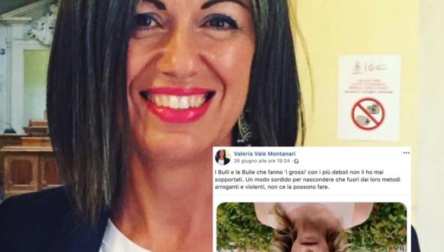 valeria montanari giorgia meloni testa in giu