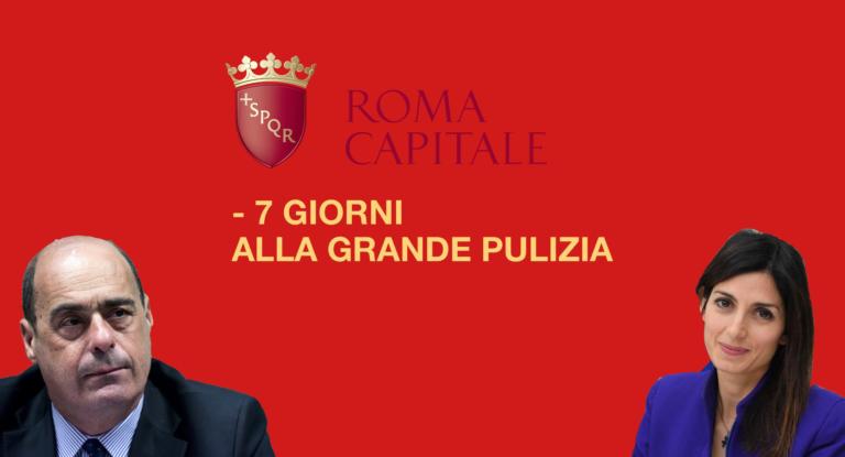Ma Raggi e Zingaretti vogliono pulire Roma in 7 giorni o no?