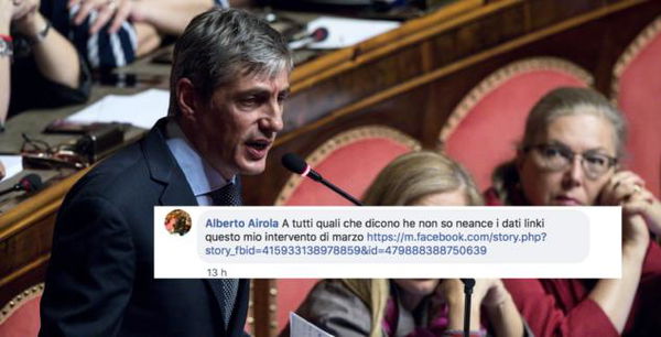 Dopo la gaffe al Senato, Airola si confonde anche su Facebook