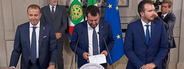 Salvini ha detto a Mattarella: «60 milioni di italiani ostaggio di 100 parlamentari attaccati alla poltrona»
