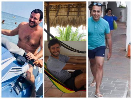 Matteo Salvini, dal Papeete Beach, dice che Di Battista è «il vacanziero più pagato al mondo» article-post